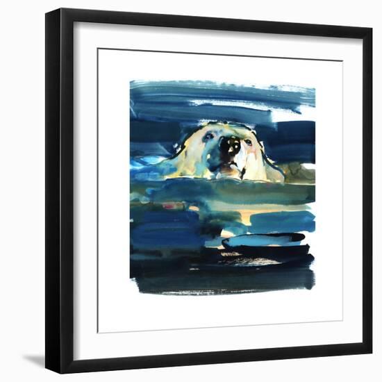 Arctic Swim, 2016-Mark Adlington-Framed Giclee Print