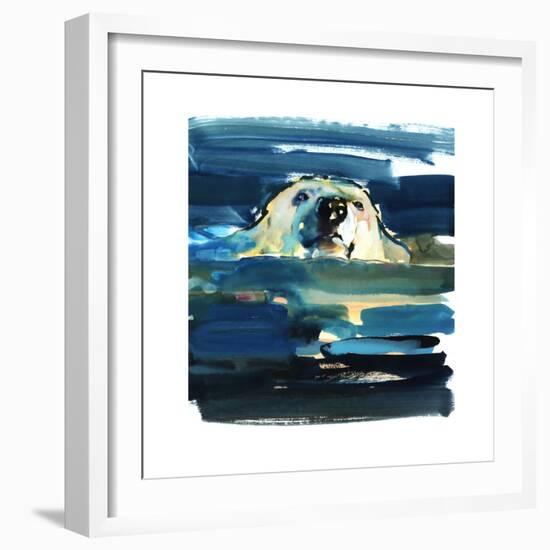 Arctic Swim, 2016-Mark Adlington-Framed Giclee Print