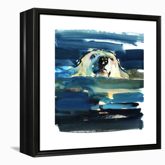 Arctic Swim, 2016-Mark Adlington-Framed Premier Image Canvas