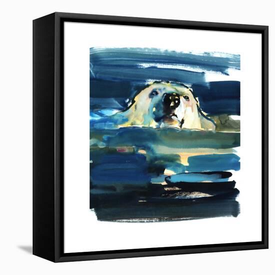 Arctic Swim, 2016-Mark Adlington-Framed Premier Image Canvas