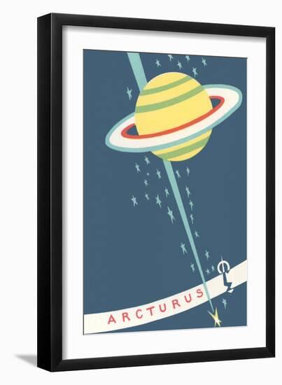 Arcturus and Saturn-null-Framed Art Print