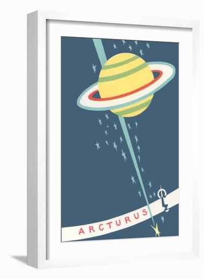 Arcturus and Saturn-null-Framed Art Print