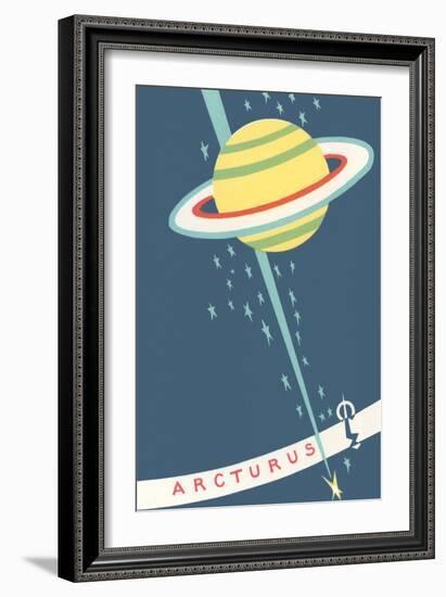 Arcturus and Saturn-null-Framed Art Print