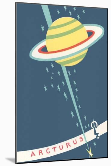 Arcturus and Saturn-null-Mounted Giclee Print