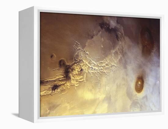 Arcuate Graben System of Noctis Labyrinthus on Mars-Michael Benson-Framed Premier Image Canvas