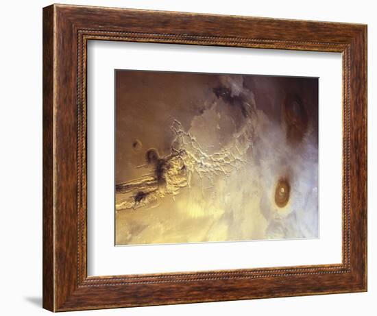 Arcuate Graben System of Noctis Labyrinthus on Mars-Michael Benson-Framed Photographic Print