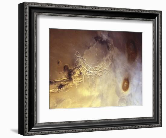 Arcuate Graben System of Noctis Labyrinthus on Mars-Michael Benson-Framed Photographic Print