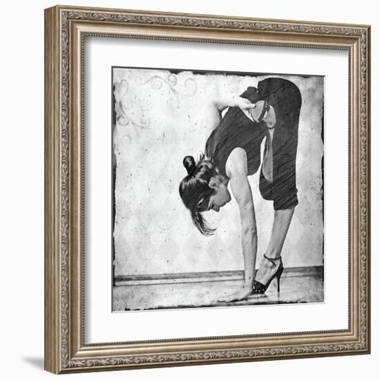 Ardha Baddha Padmottanasana-Gosia Janik-Framed Giclee Print