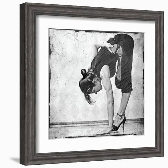 Ardha Baddha Padmottanasana-Gosia Janik-Framed Giclee Print