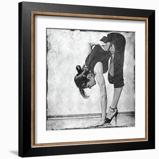 Ardha Baddha Padmottanasana-Gosia Janik-Framed Giclee Print