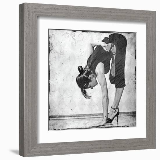 Ardha Baddha Padmottanasana-Gosia Janik-Framed Giclee Print