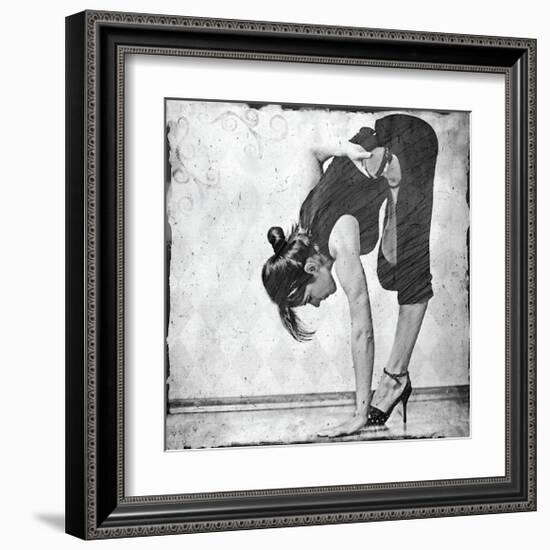 Ardha Baddha Padmottanasana-Gosia Janik-Framed Giclee Print