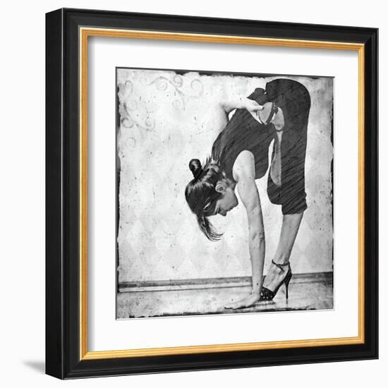 Ardha Baddha Padmottanasana-Gosia Janik-Framed Giclee Print