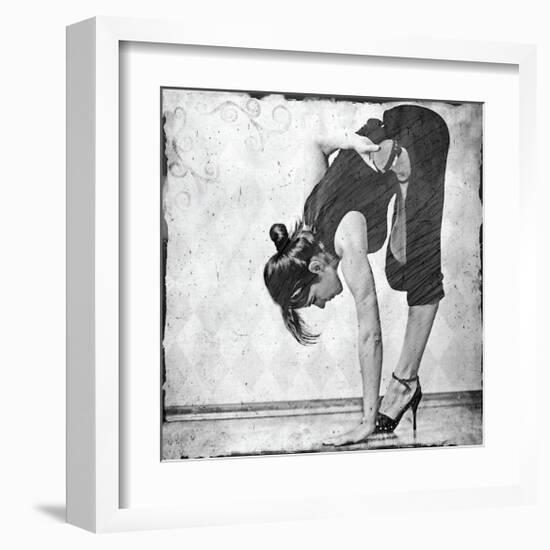 Ardha Baddha Padmottanasana-Gosia Janik-Framed Giclee Print