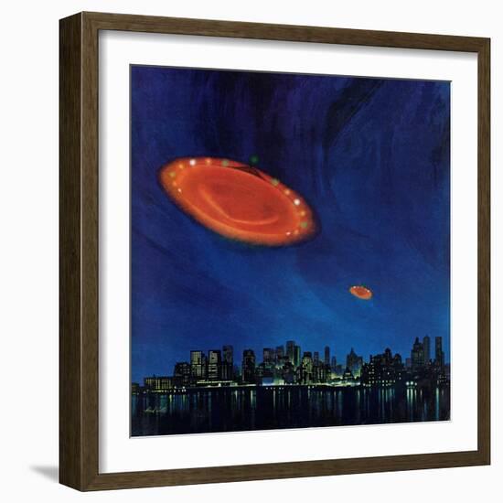 "Are Flying Saucers Real?," December 17, 1966-Paul Calle-Framed Giclee Print