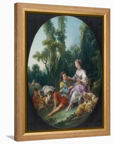 Are They Thinking About the Grape?, 1747-Francois Boucher-Framed Premier Image Canvas