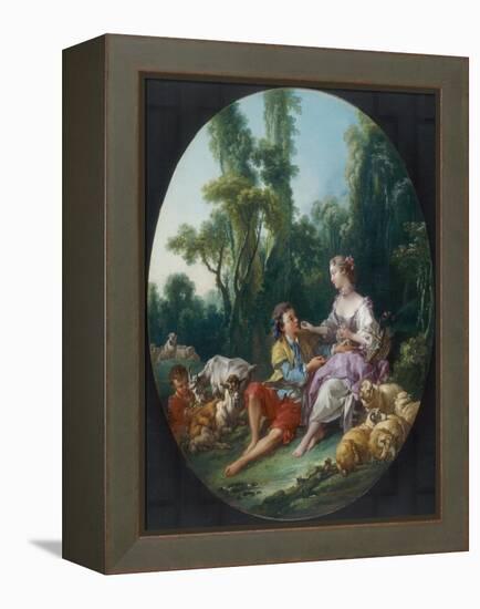 Are They Thinking About the Grape?, 1747-Francois Boucher-Framed Premier Image Canvas