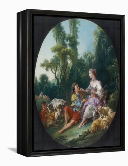 Are They Thinking About the Grape?, 1747-Francois Boucher-Framed Premier Image Canvas