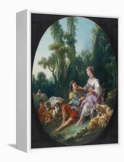 Are They Thinking About the Grape?, 1747-Francois Boucher-Framed Premier Image Canvas