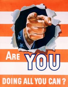 Are You Doing All You Can? World War II Poster