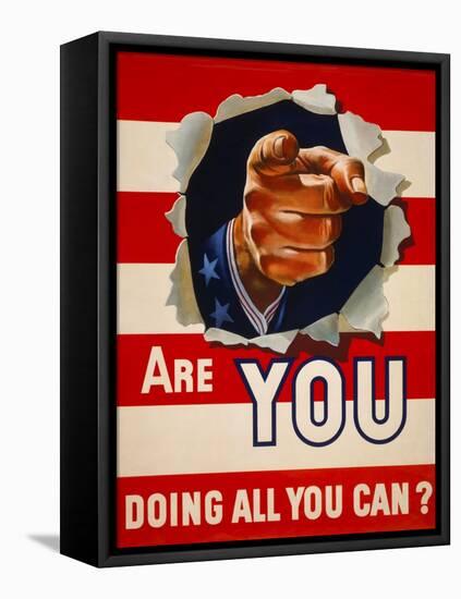 Are You Doing All You Can?-null-Framed Premier Image Canvas