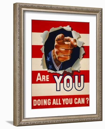 Are You Doing All You Can?-null-Framed Giclee Print