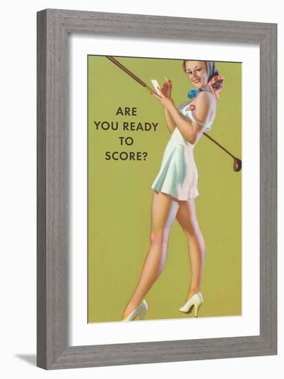 Are You Ready to Score?-null-Framed Art Print
