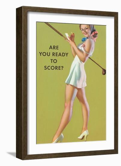 Are You Ready to Score?-null-Framed Art Print