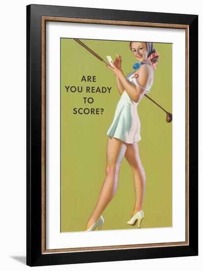 Are You Ready to Score?-null-Framed Art Print