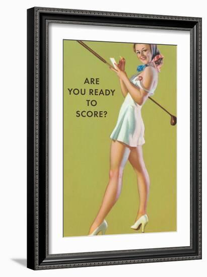 Are You Ready to Score?-null-Framed Art Print