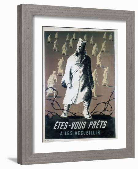 Are You Ready to Welcome Them?, C1946-Bernard Villemot-Framed Giclee Print