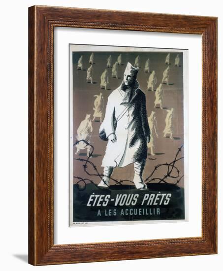 Are You Ready to Welcome Them?, C1946-Bernard Villemot-Framed Giclee Print