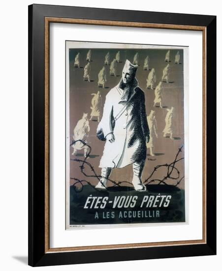 Are You Ready to Welcome Them?, C1946-Bernard Villemot-Framed Giclee Print