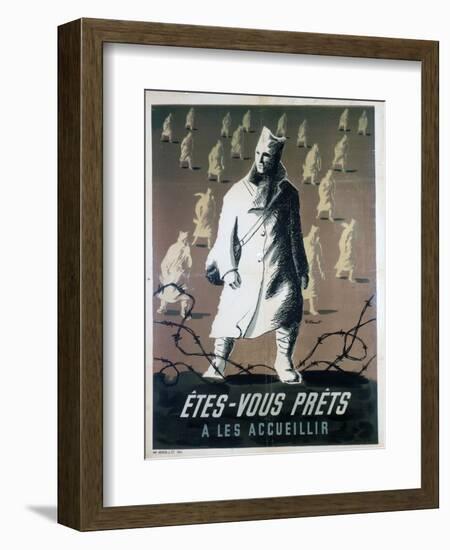 Are You Ready to Welcome Them?, C1946-Bernard Villemot-Framed Giclee Print