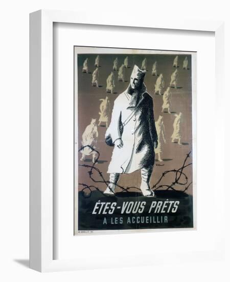 Are You Ready to Welcome Them?, C1946-Bernard Villemot-Framed Giclee Print