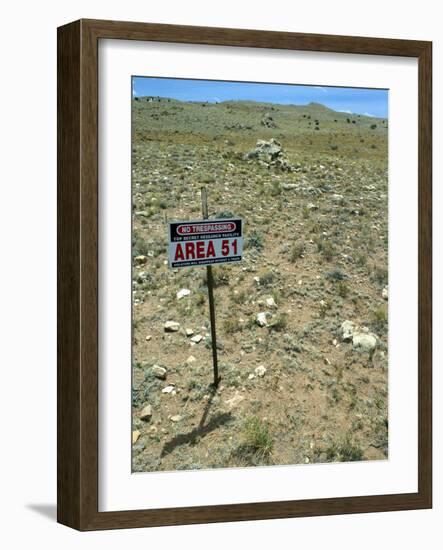 Area 51 UFO Site-Detlev Van Ravenswaay-Framed Photographic Print