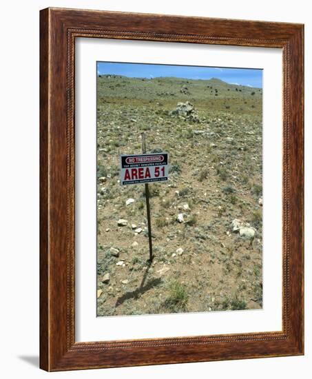 Area 51 UFO Site-Detlev Van Ravenswaay-Framed Photographic Print