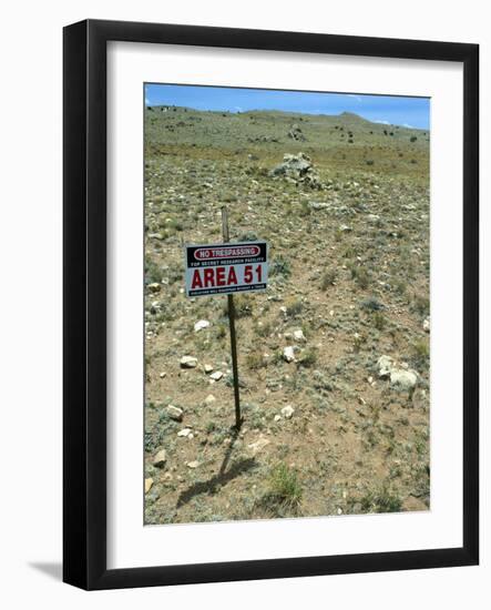 Area 51 UFO Site-Detlev Van Ravenswaay-Framed Photographic Print