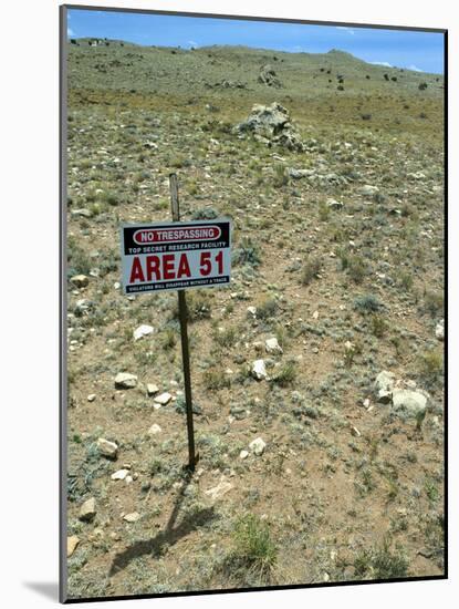 Area 51 UFO Site-Detlev Van Ravenswaay-Mounted Photographic Print