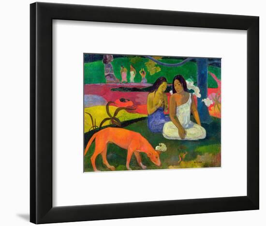 Arearea, 1892-Paul Gauguin-Framed Premium Giclee Print