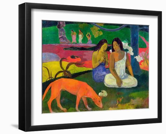 Arearea, 1892-Paul Gauguin-Framed Giclee Print