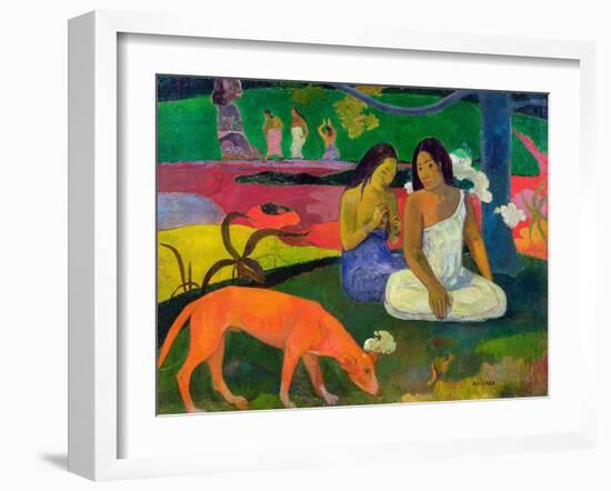 Arearea, 1892-Paul Gauguin-Framed Giclee Print