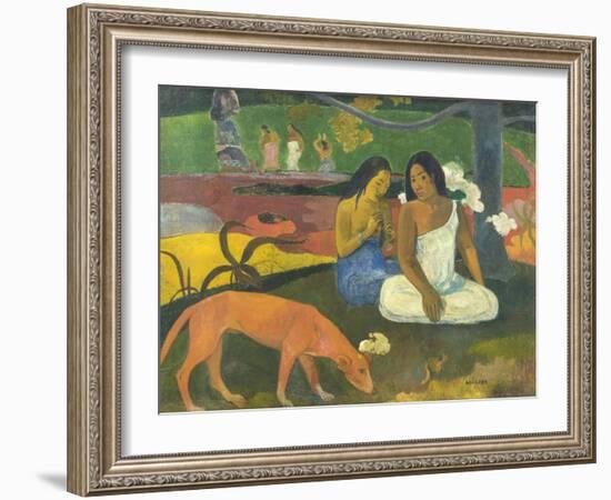 Arearea (Joke), 1892-Paul Gauguin-Framed Giclee Print