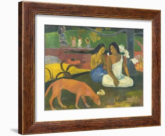 Arearea (Joke), 1892-Paul Gauguin-Framed Giclee Print