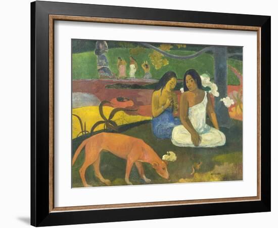 Arearea (Joke), 1892-Paul Gauguin-Framed Giclee Print