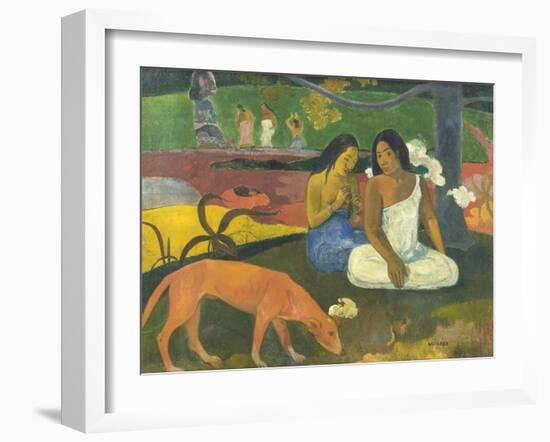 Arearea (Joke), 1892-Paul Gauguin-Framed Giclee Print