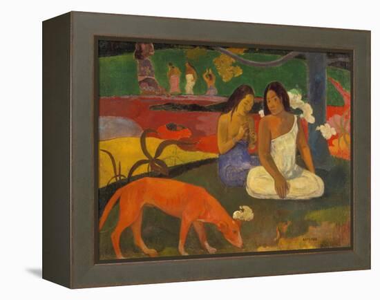 Arearea (The Red Dog), 1892-Paul Gauguin-Framed Premier Image Canvas
