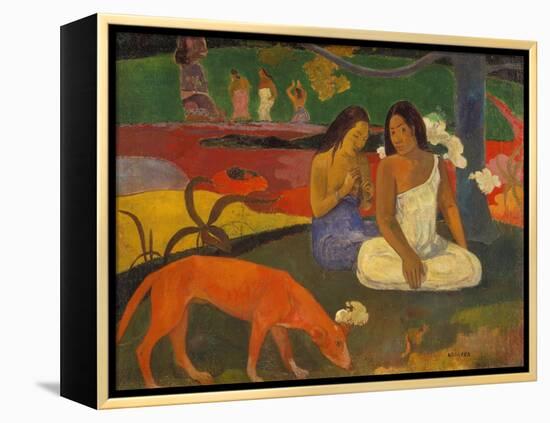 Arearea (The Red Dog), 1892-Paul Gauguin-Framed Premier Image Canvas