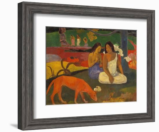 Arearea (The Red Dog), 1892-Paul Gauguin-Framed Giclee Print