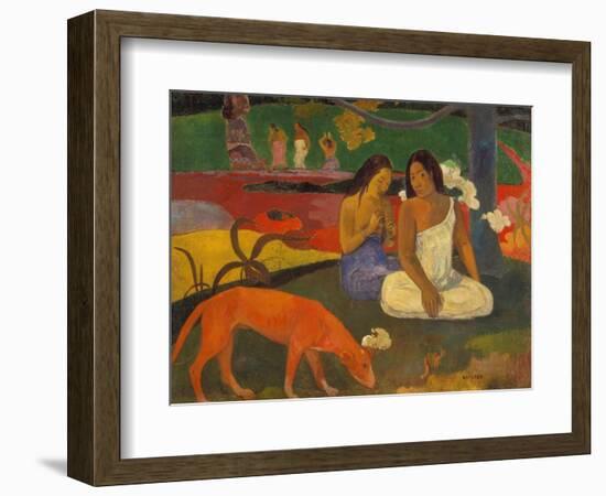 Arearea (The Red Dog), 1892-Paul Gauguin-Framed Giclee Print